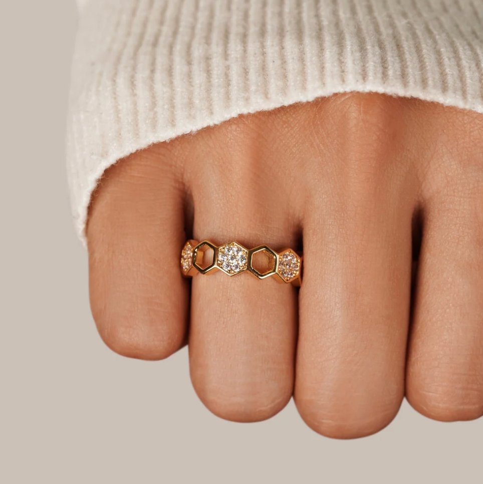 Ring met Honingraat