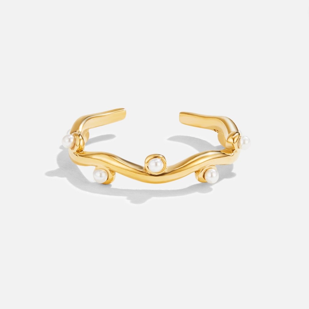 Galit-ring met parels